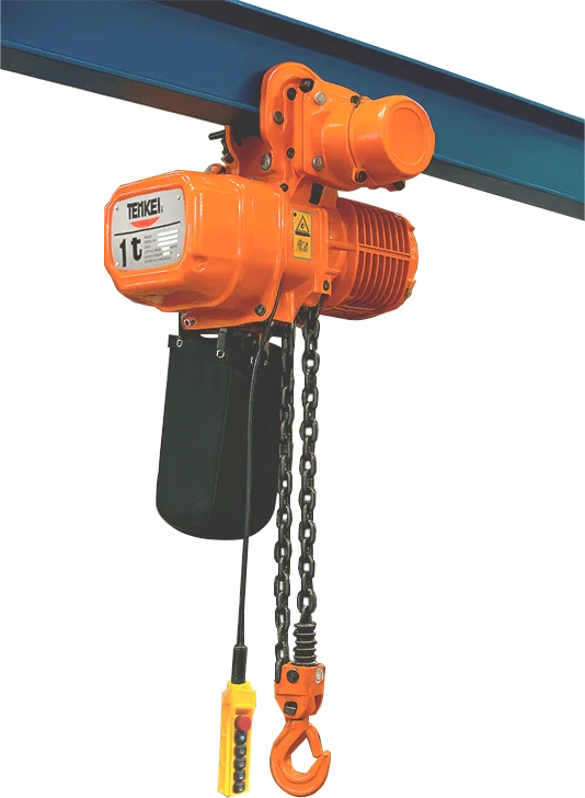 Polipasto eléctrico Tenkei TKET1 con trolley montado en viga